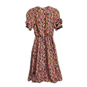 NWOT Impromptu floral crew neck short sleeve shirt dress sz M